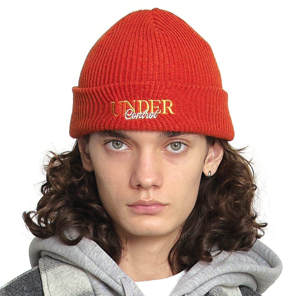8304 Unique Sports Logo Plain Embroidery Unisex Winter Trawler Cuffed